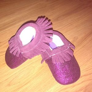 Baby girl glitter shoes